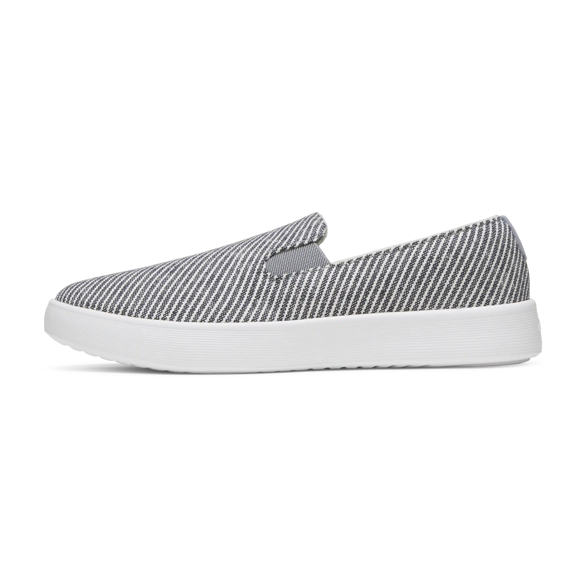 Men's Canvas Cruiser Slip On - Deep Navy Stripes (Blizzard Sole)
